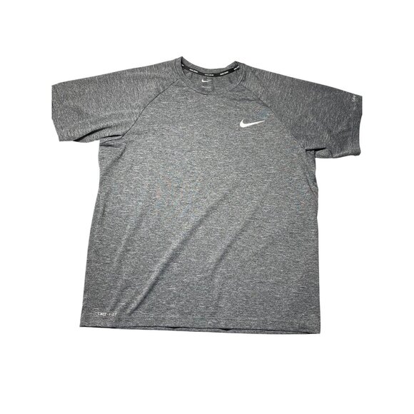 Nike Gray Dri-FIT Womens Swim Cover Shirt Size M With UPF 40+ Sun Protection - Picture 1 of 9